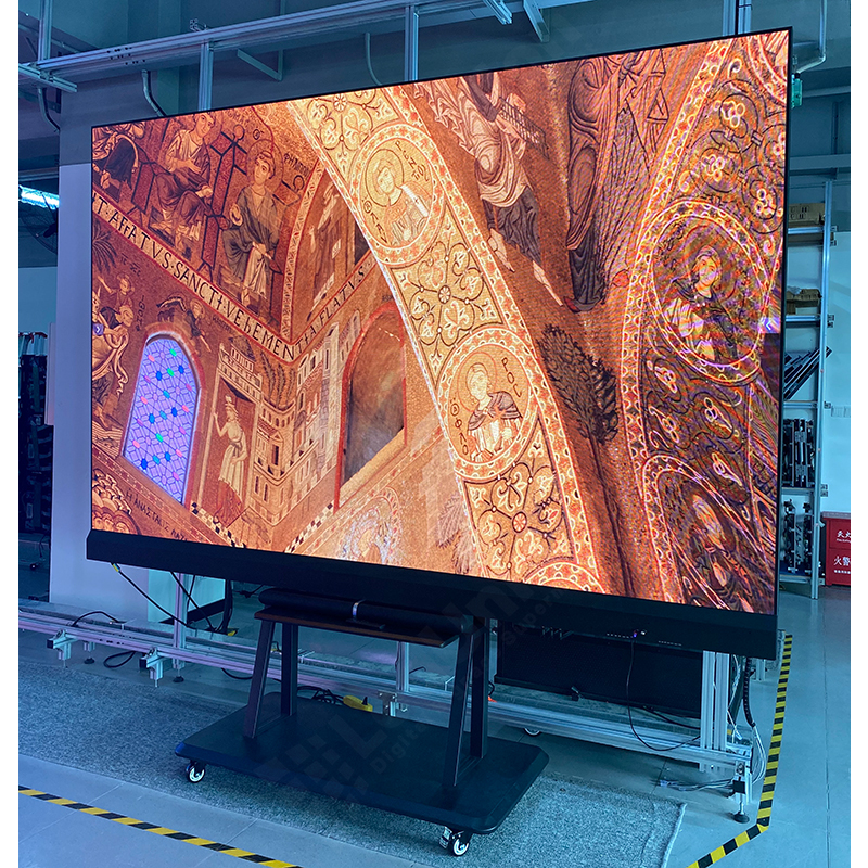 UniTV IN163-4K, Indoor 163'' LED TV, Ultra thin, P0.9, 3600x2025mm size, 4K, 900nit, 3840Hz, Standing install, 2x2 windows projection (4 PC/smart phone), Bluetooth 4.4, Whiteboard writing, APP control, Live TV show