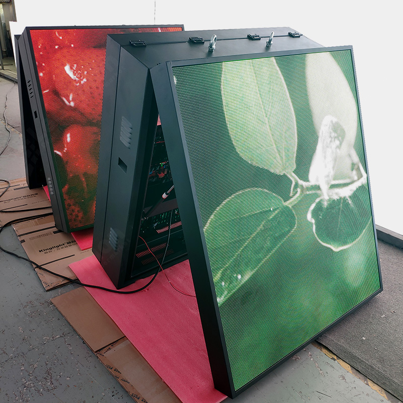 UniSign EX3.3, 1600x960mm cabinet, 480x288pix, 6000nit, 1920Hz, IP65, 72kg, Wall mount/pylon mount, Front open, Dual sided option, APP control, Live TV show, Customizable size